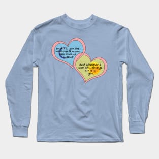 Hearts, Sun, and Moon Poem Long Sleeve T-Shirt